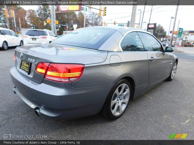Mojave Brown Metallic / Coral Red/Black Dakota Leather 2009 BMW 3 Series 335i Convertible
