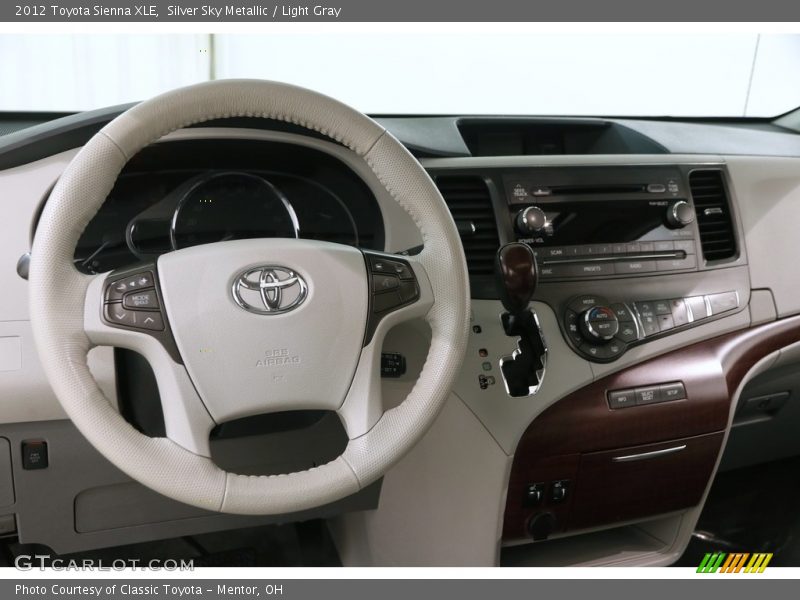 Silver Sky Metallic / Light Gray 2012 Toyota Sienna XLE