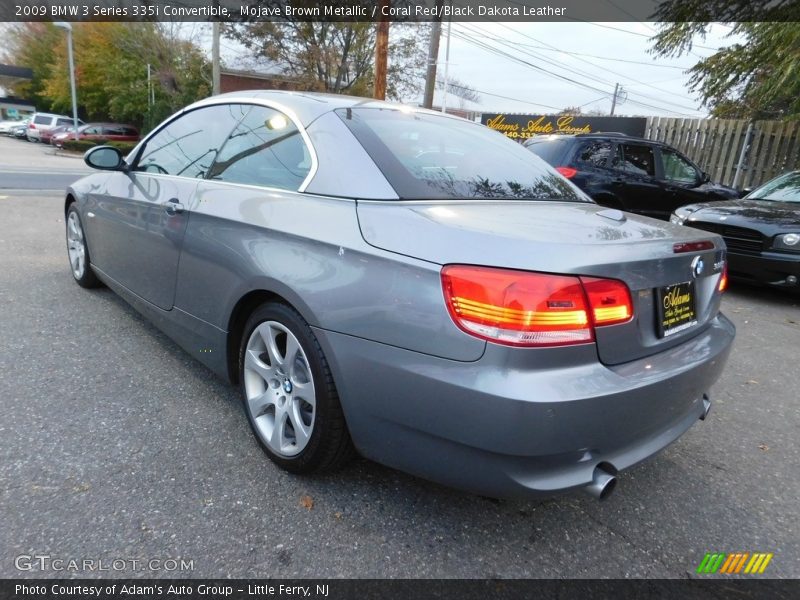 Mojave Brown Metallic / Coral Red/Black Dakota Leather 2009 BMW 3 Series 335i Convertible