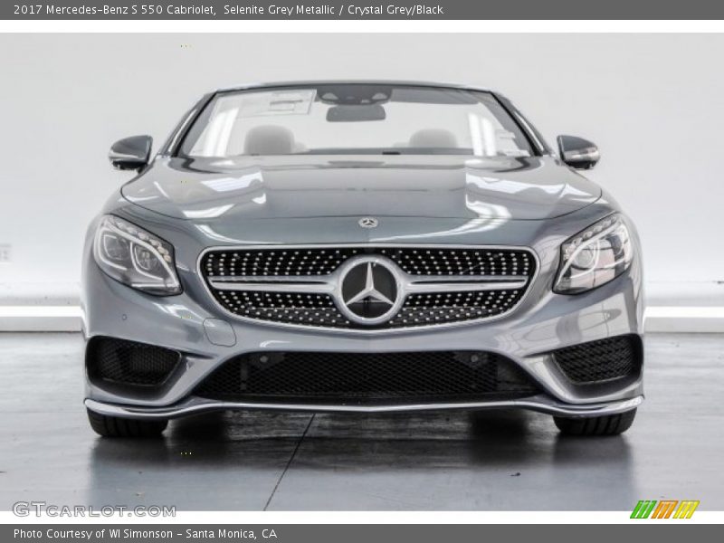 Selenite Grey Metallic / Crystal Grey/Black 2017 Mercedes-Benz S 550 Cabriolet