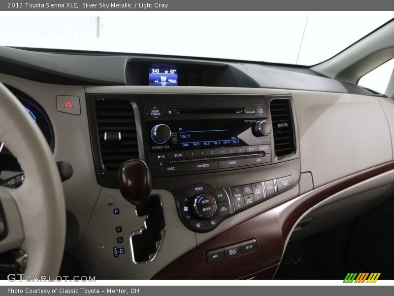 Silver Sky Metallic / Light Gray 2012 Toyota Sienna XLE
