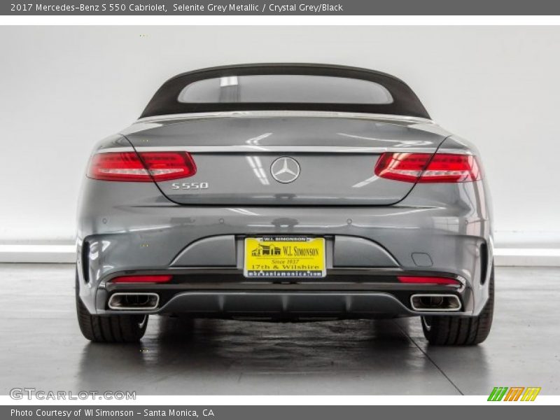 Selenite Grey Metallic / Crystal Grey/Black 2017 Mercedes-Benz S 550 Cabriolet