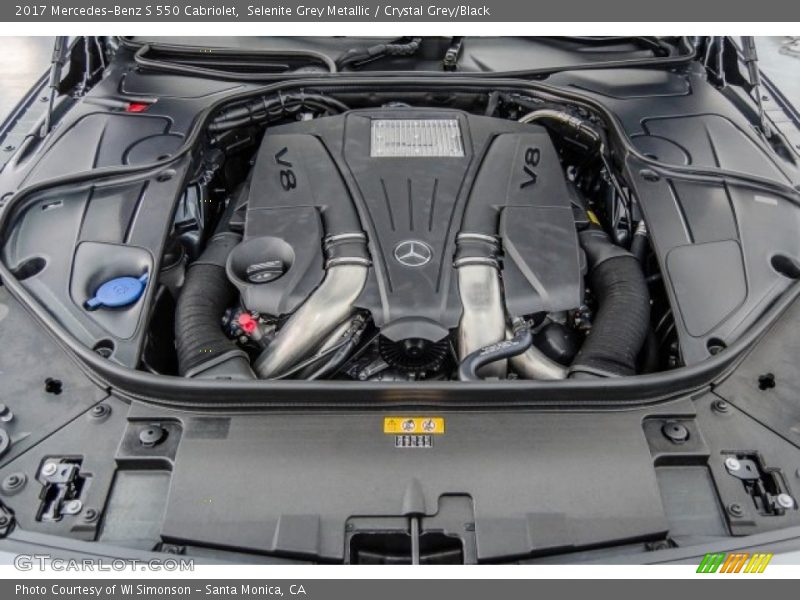 Selenite Grey Metallic / Crystal Grey/Black 2017 Mercedes-Benz S 550 Cabriolet