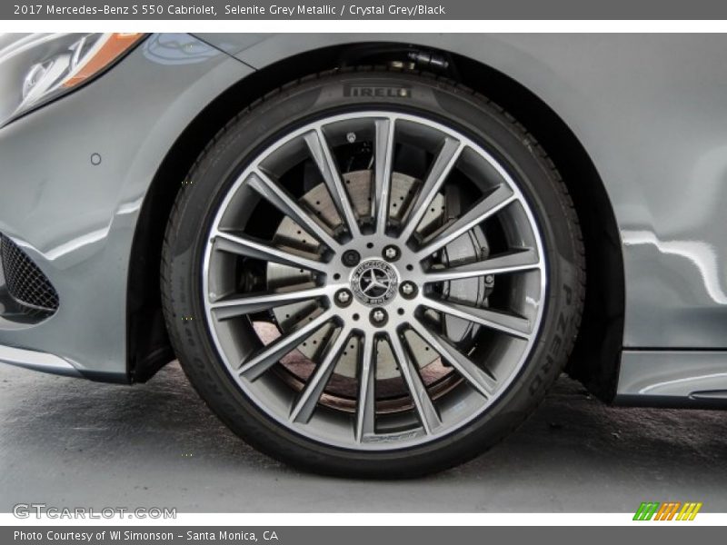 Selenite Grey Metallic / Crystal Grey/Black 2017 Mercedes-Benz S 550 Cabriolet