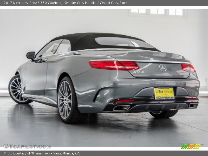 Selenite Grey Metallic / Crystal Grey/Black 2017 Mercedes-Benz S 550 Cabriolet
