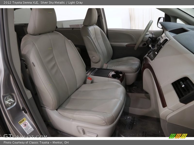 Silver Sky Metallic / Light Gray 2012 Toyota Sienna XLE