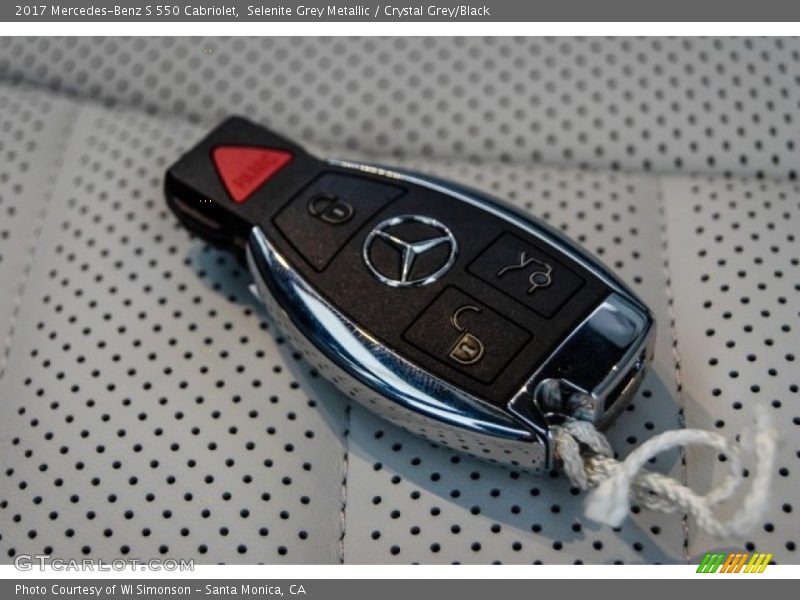 Selenite Grey Metallic / Crystal Grey/Black 2017 Mercedes-Benz S 550 Cabriolet