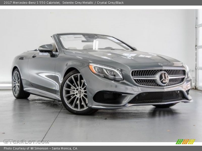 Selenite Grey Metallic / Crystal Grey/Black 2017 Mercedes-Benz S 550 Cabriolet