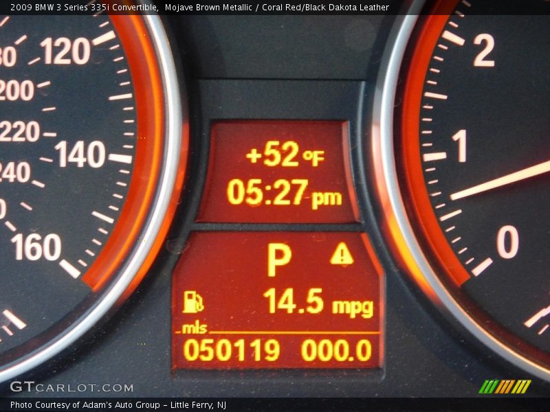 Mojave Brown Metallic / Coral Red/Black Dakota Leather 2009 BMW 3 Series 335i Convertible