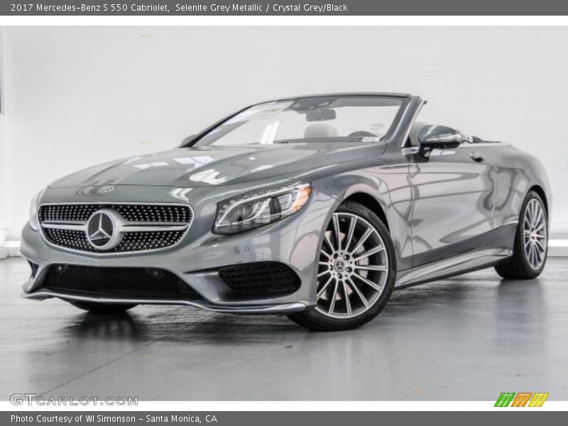 Selenite Grey Metallic / Crystal Grey/Black 2017 Mercedes-Benz S 550 Cabriolet