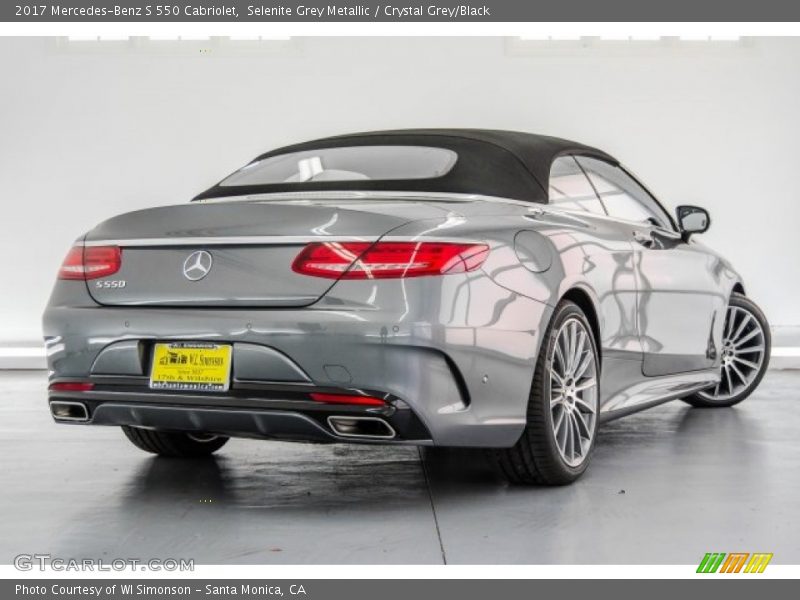 Selenite Grey Metallic / Crystal Grey/Black 2017 Mercedes-Benz S 550 Cabriolet
