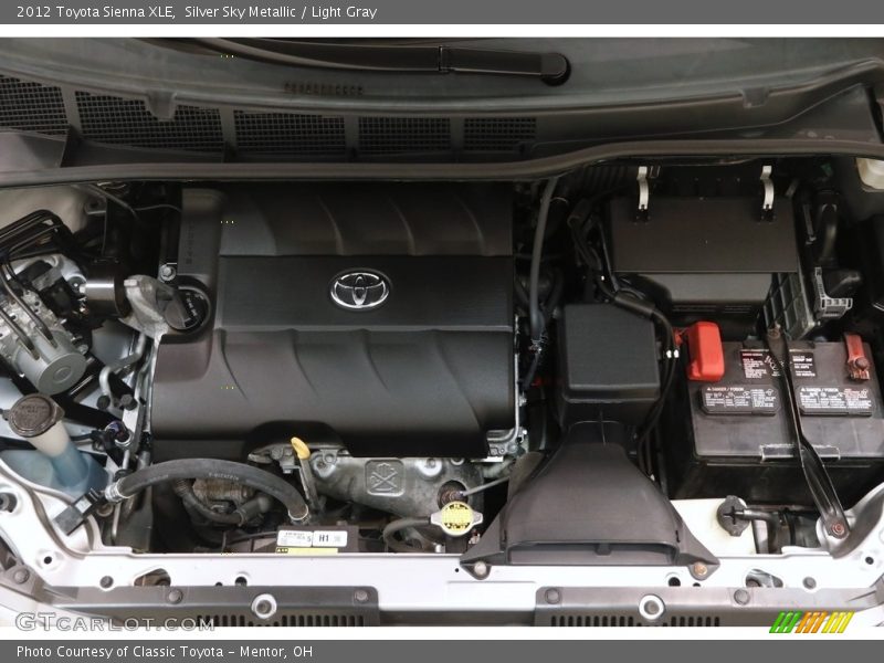 Silver Sky Metallic / Light Gray 2012 Toyota Sienna XLE
