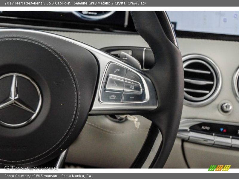Selenite Grey Metallic / Crystal Grey/Black 2017 Mercedes-Benz S 550 Cabriolet