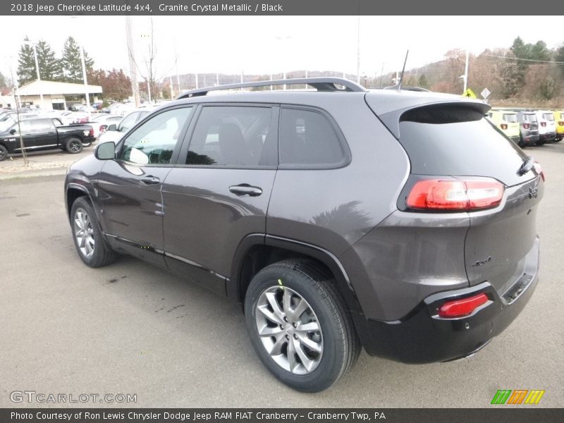 Granite Crystal Metallic / Black 2018 Jeep Cherokee Latitude 4x4