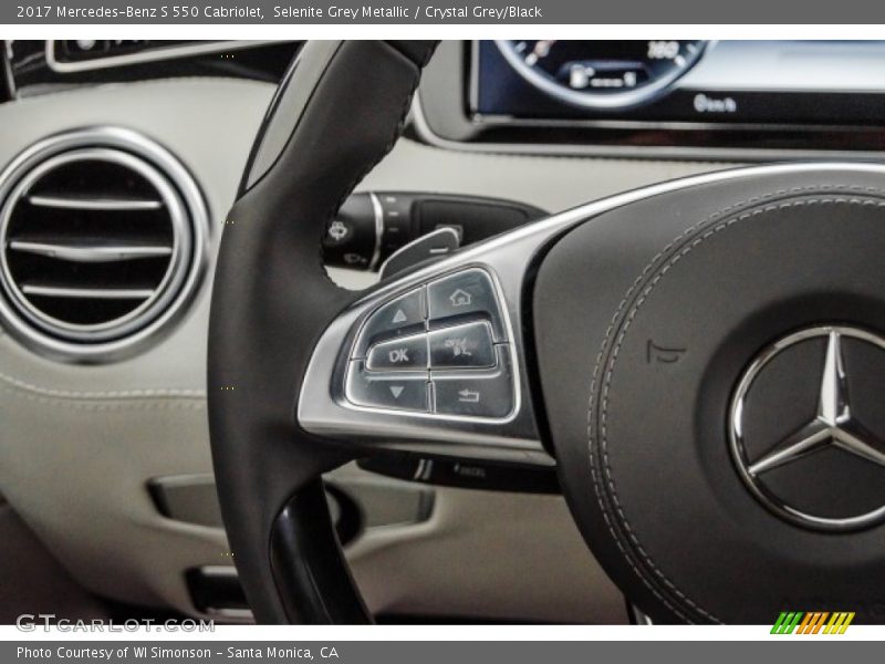 Selenite Grey Metallic / Crystal Grey/Black 2017 Mercedes-Benz S 550 Cabriolet