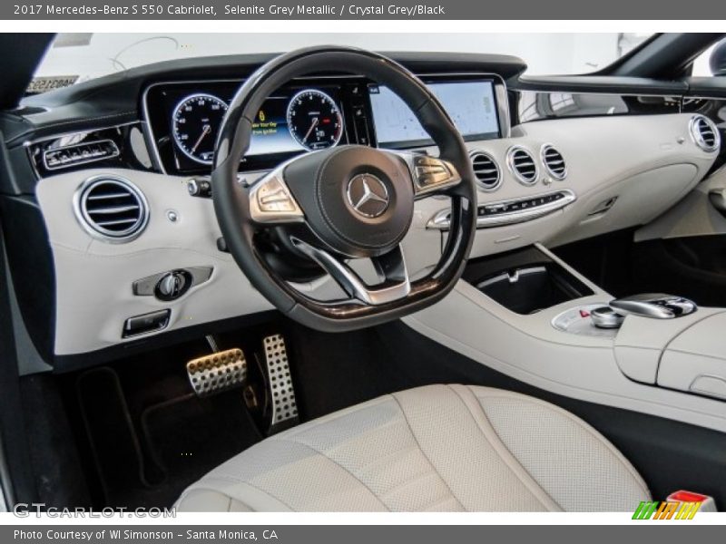 Selenite Grey Metallic / Crystal Grey/Black 2017 Mercedes-Benz S 550 Cabriolet