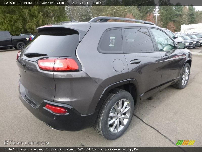 Granite Crystal Metallic / Black 2018 Jeep Cherokee Latitude 4x4