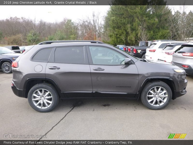 Granite Crystal Metallic / Black 2018 Jeep Cherokee Latitude 4x4