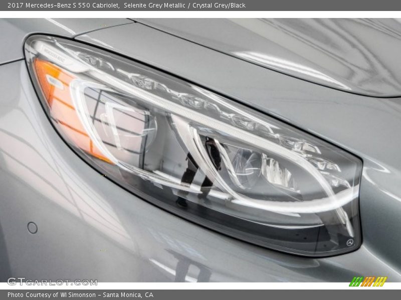 Selenite Grey Metallic / Crystal Grey/Black 2017 Mercedes-Benz S 550 Cabriolet