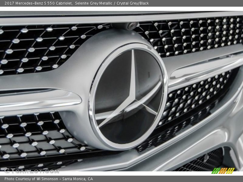 Selenite Grey Metallic / Crystal Grey/Black 2017 Mercedes-Benz S 550 Cabriolet
