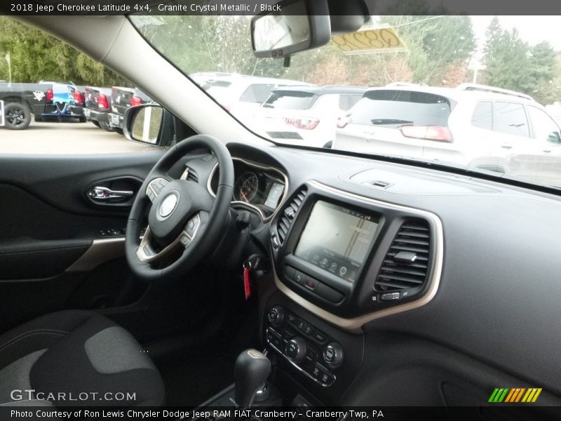 Granite Crystal Metallic / Black 2018 Jeep Cherokee Latitude 4x4