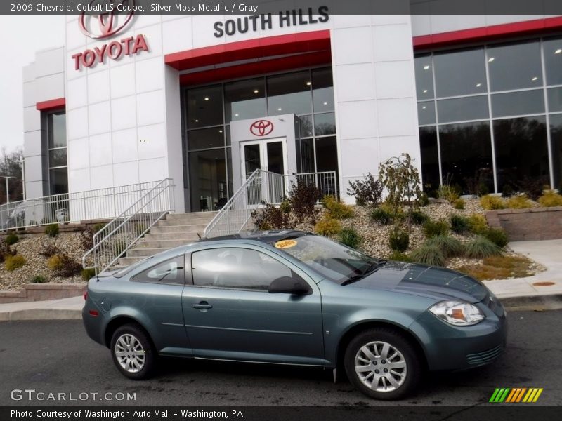 Silver Moss Metallic / Gray 2009 Chevrolet Cobalt LS Coupe