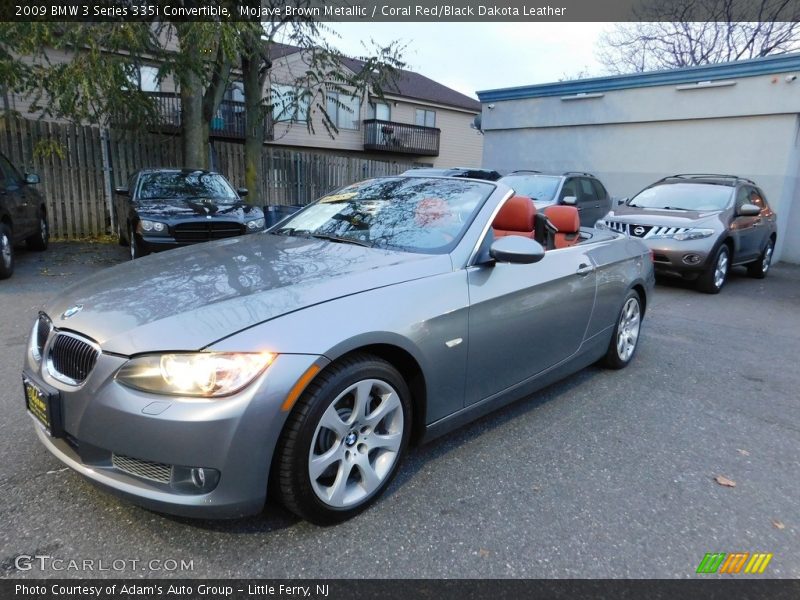 Mojave Brown Metallic / Coral Red/Black Dakota Leather 2009 BMW 3 Series 335i Convertible