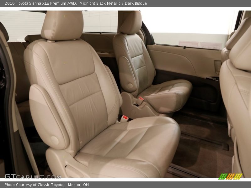 Midnight Black Metallic / Dark Bisque 2016 Toyota Sienna XLE Premium AWD