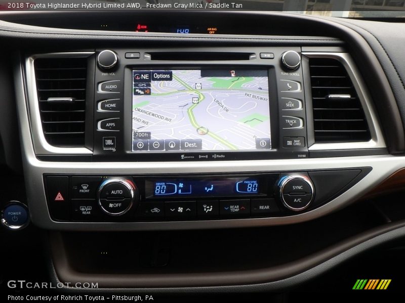 Navigation of 2018 Highlander Hybrid Limited AWD