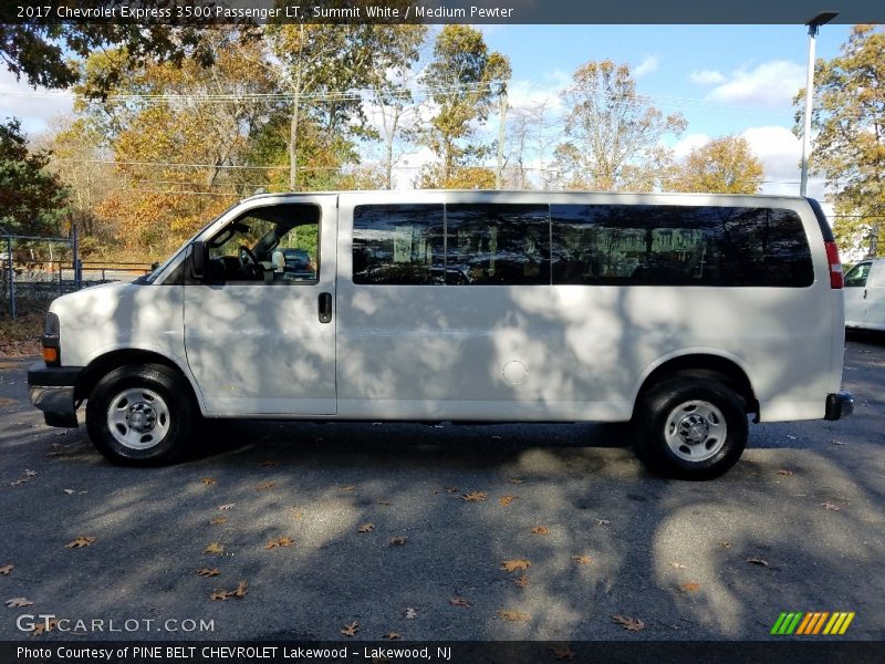 Summit White / Medium Pewter 2017 Chevrolet Express 3500 Passenger LT