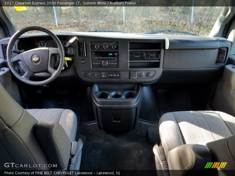 Summit White / Medium Pewter 2017 Chevrolet Express 3500 Passenger LT