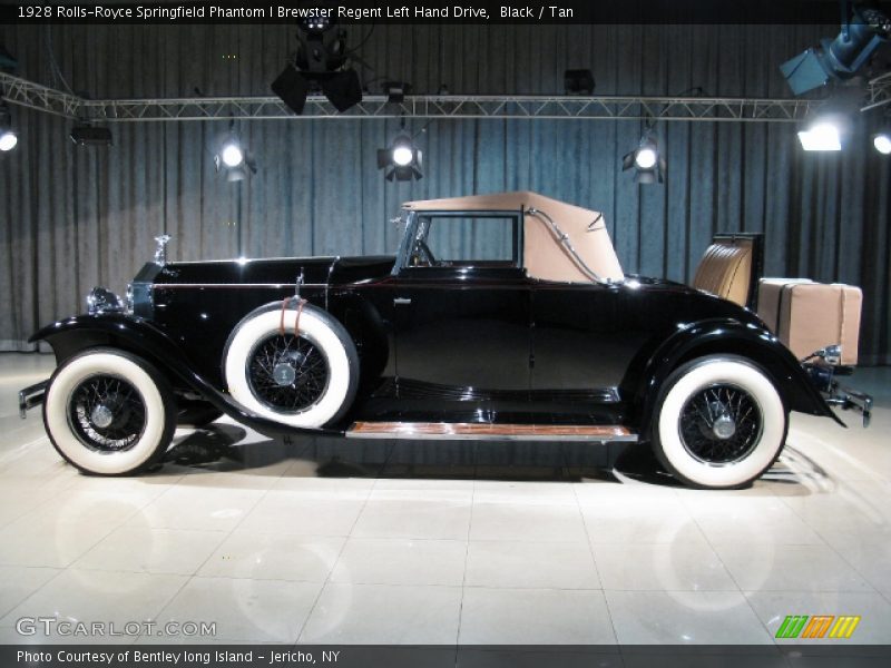 Black / Tan 1928 Rolls-Royce Springfield Phantom I Brewster Regent Left Hand Drive