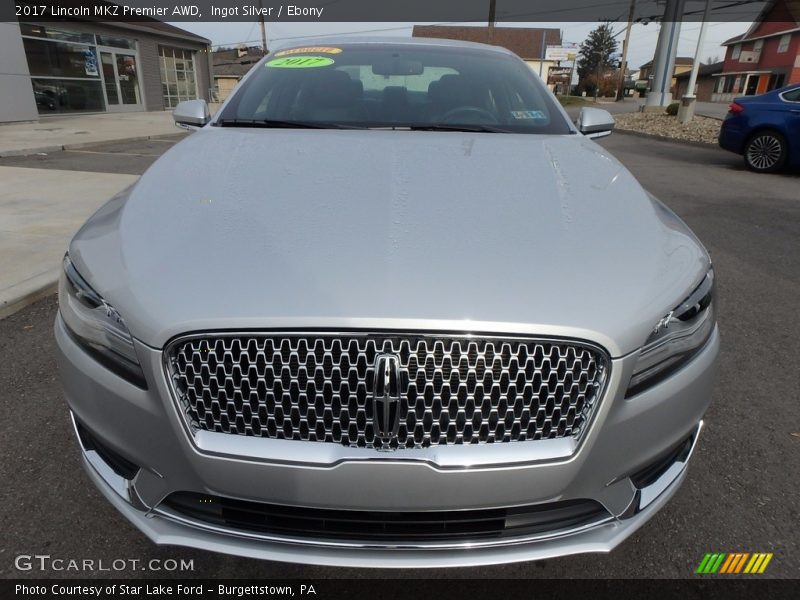 Ingot Silver / Ebony 2017 Lincoln MKZ Premier AWD