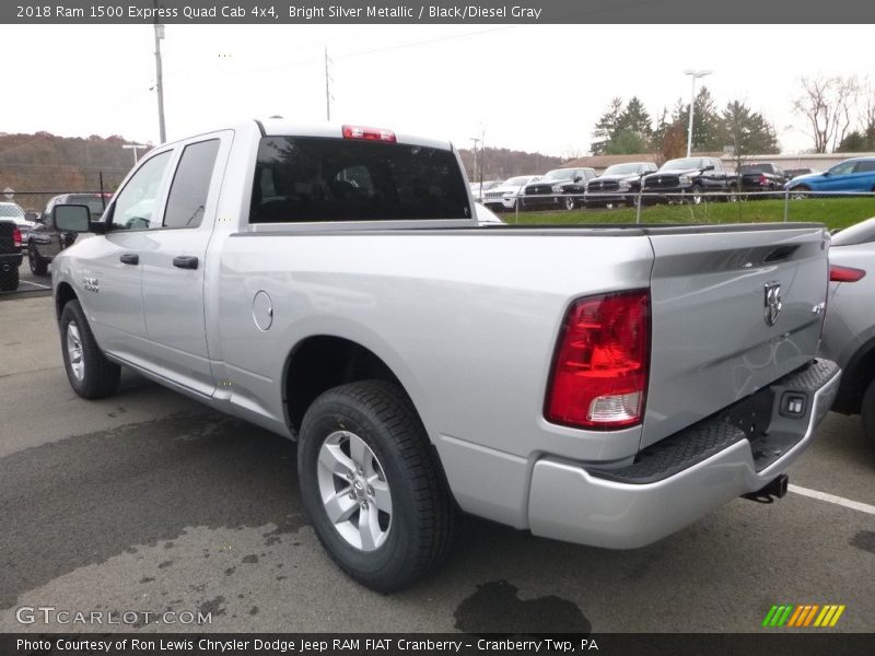 Bright Silver Metallic / Black/Diesel Gray 2018 Ram 1500 Express Quad Cab 4x4