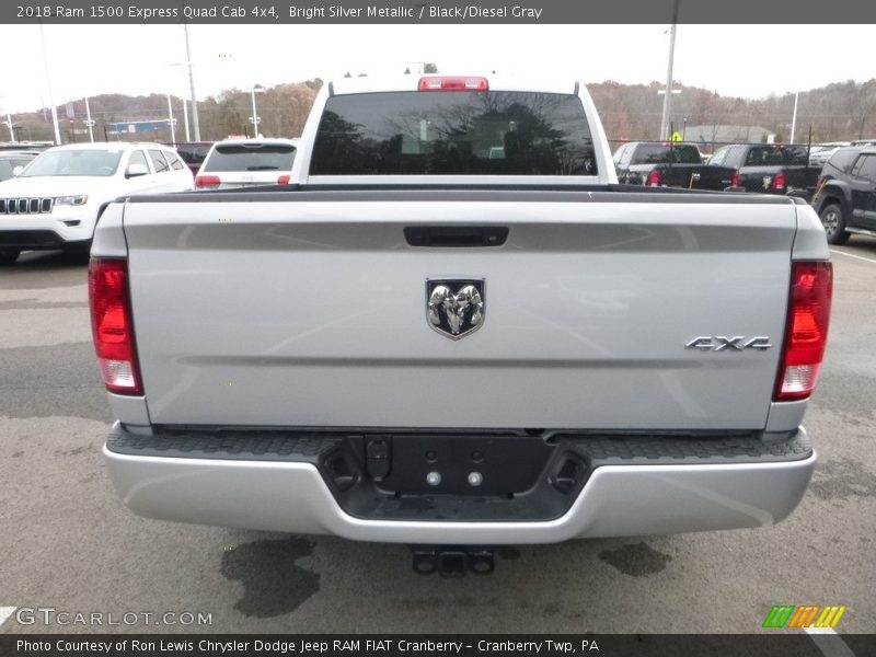 Bright Silver Metallic / Black/Diesel Gray 2018 Ram 1500 Express Quad Cab 4x4