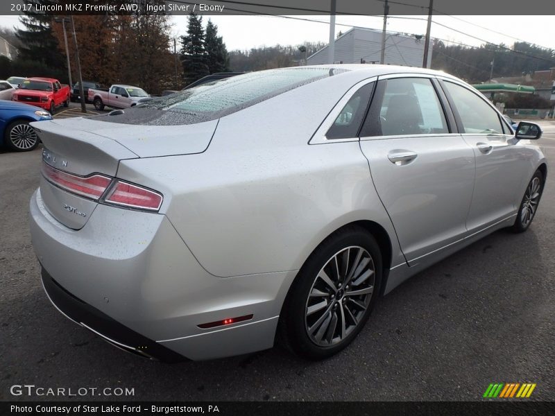 Ingot Silver / Ebony 2017 Lincoln MKZ Premier AWD