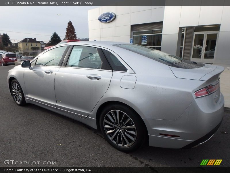 Ingot Silver / Ebony 2017 Lincoln MKZ Premier AWD