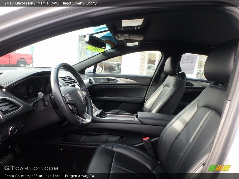 Front Seat of 2017 MKZ Premier AWD