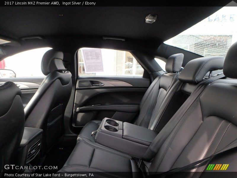 Rear Seat of 2017 MKZ Premier AWD