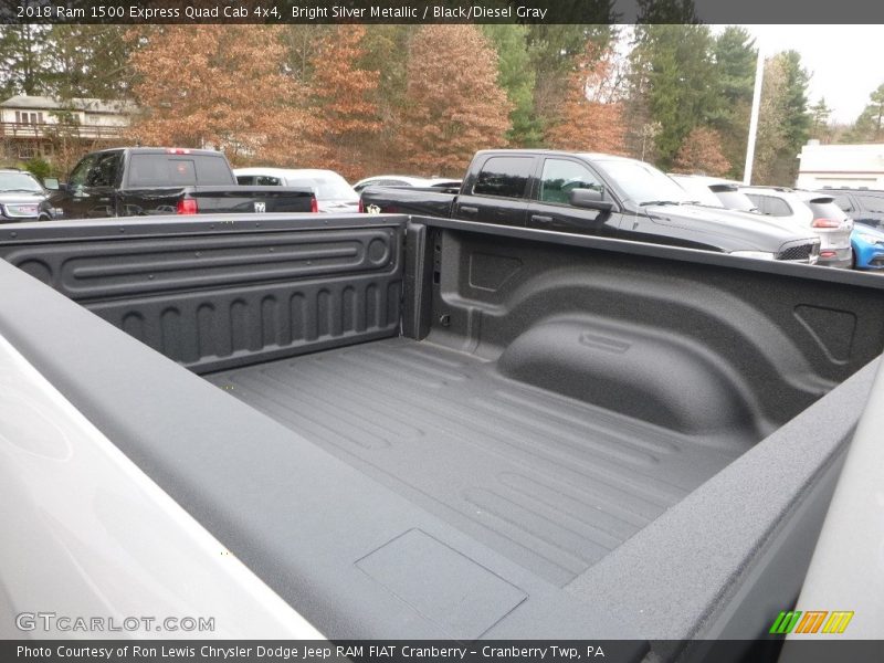 Bright Silver Metallic / Black/Diesel Gray 2018 Ram 1500 Express Quad Cab 4x4