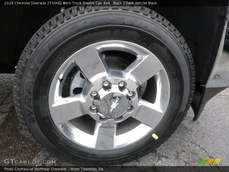 Black / Dark Ash/Jet Black 2018 Chevrolet Silverado 2500HD Work Truck Double Cab 4x4