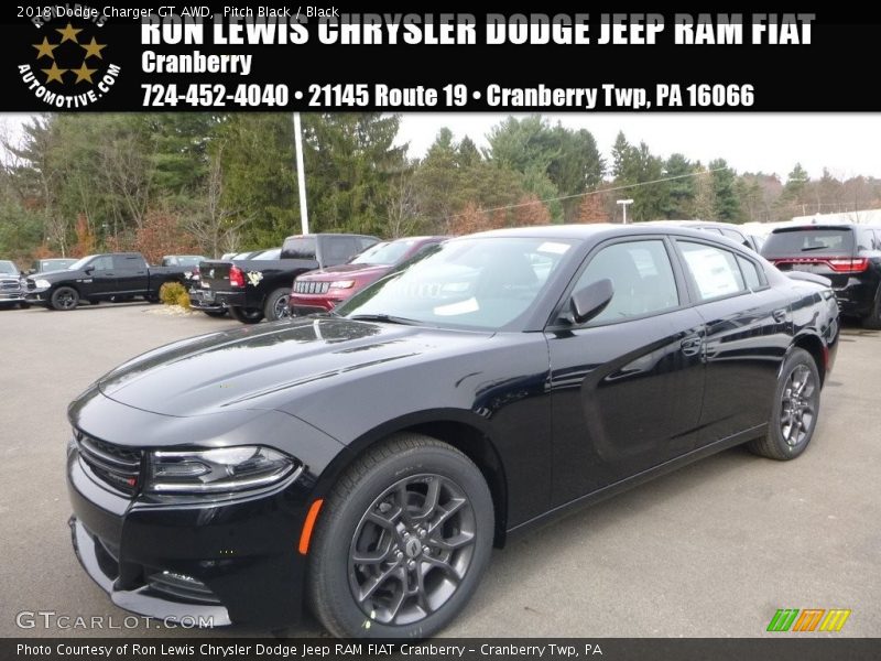 Pitch Black / Black 2018 Dodge Charger GT AWD