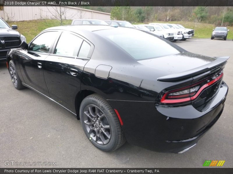 Pitch Black / Black 2018 Dodge Charger GT AWD