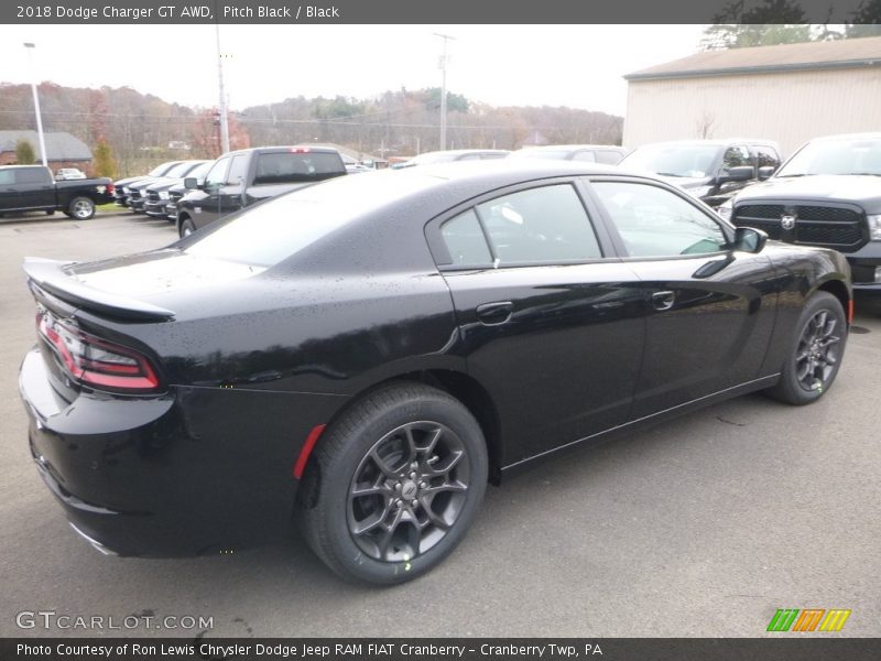 Pitch Black / Black 2018 Dodge Charger GT AWD
