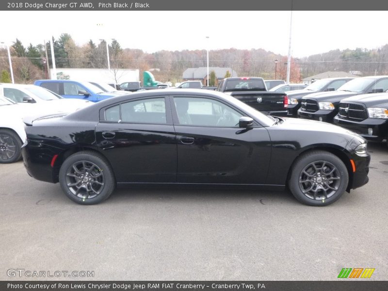 Pitch Black / Black 2018 Dodge Charger GT AWD