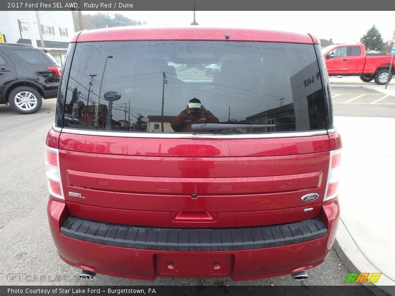 Ruby Red / Dune 2017 Ford Flex SEL AWD