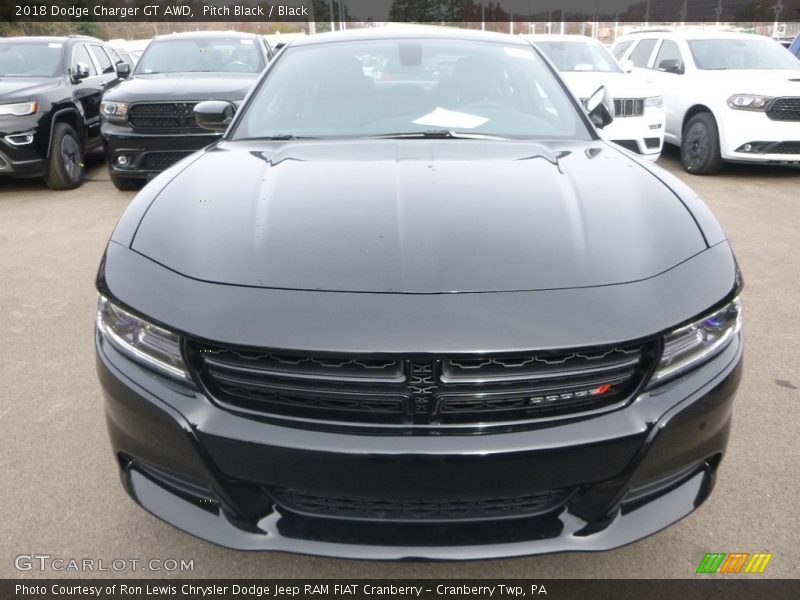Pitch Black / Black 2018 Dodge Charger GT AWD