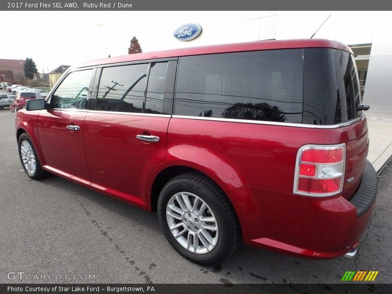 Ruby Red / Dune 2017 Ford Flex SEL AWD