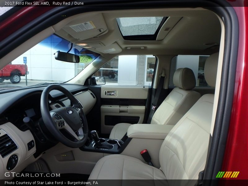 Ruby Red / Dune 2017 Ford Flex SEL AWD
