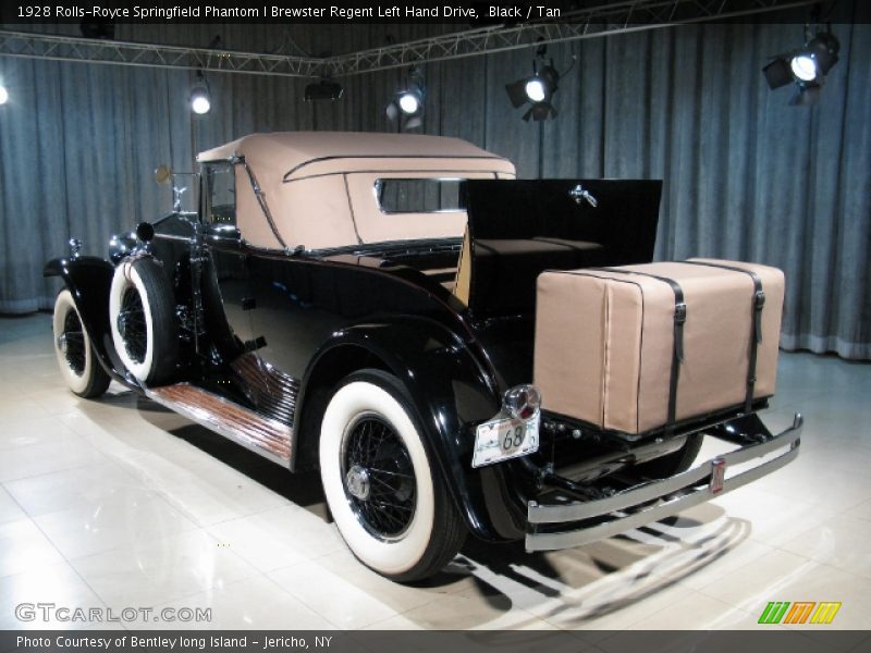 Black / Tan 1928 Rolls-Royce Springfield Phantom I Brewster Regent Left Hand Drive
